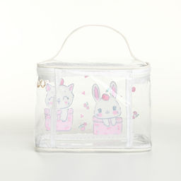 Косметичка на молнии для бассейна, с ручкой, с принтом Sweet, белая - Simaland фото 2