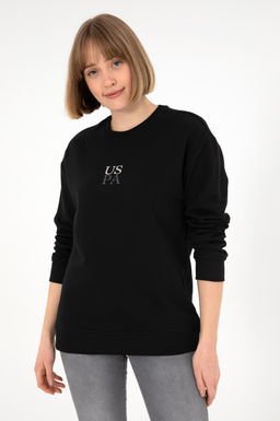 Мужской черный базовый свитшот Неожиданная скидка в корзине