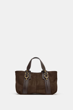 MINI SHOPPER BAG WITH RINGS - Zara фото 2