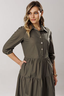 Платье Lars Style 1203/1 хаки