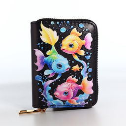 Кошелёк на молнии, чёрный