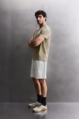 PANTALONES CORTOS JOGGER ALGOD?N 9 / Gris vigor? - Zara фото 4