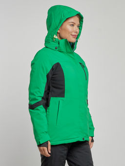 Горнолыжная куртка женская зимняя зеленого цвета 3105Z - Mtforce фото 5