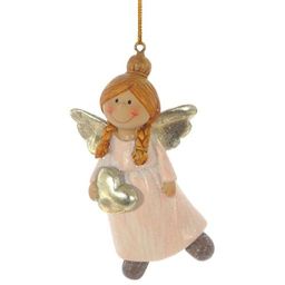 Украшение новогоднее "Ангелочек, L5,5 W3 H9 см, 3в.