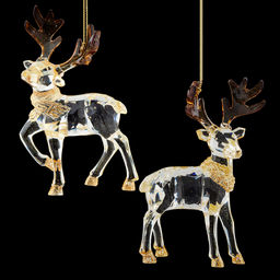 Цена за 1 шт. Украшение ErichKrause Decor Олень янтарный 12см
