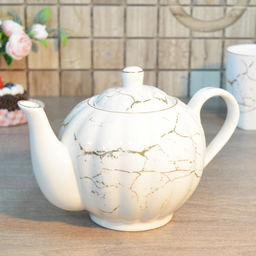Чайник завар. 950 мл Lavenir "Золотой мрамор" 176-110 фарфор арт. 00111875