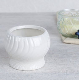 Кашпо 9х7,5 / 7013 /уп 96/белое - Галеонтрейд фото 2