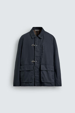 RELAXED FIT PARKA WITH FIREMAN CLASPS - Zara фото 17