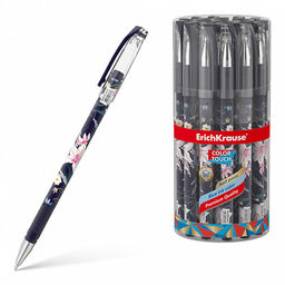 Цена за 24 шт. Ручка шариковая ErichKrause ColorTouch Stick Lily 0.7, цвет чернил синий (в тубусе по 24 шт.)