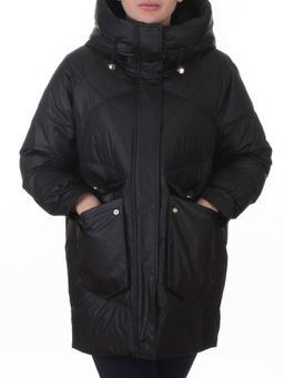 EB2819 BLACK Куртка зимняя женская (200 гр. холлофайбер)