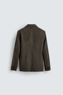 100% WOOL TEXTURED BLAZER - Zara фото 8