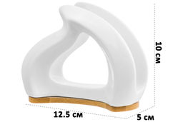 Салфетница 12,5*5*10 см "Кристалл" на дер. подставке