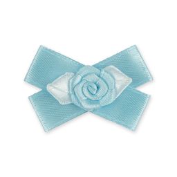 BLITZ Цветок розочка на банте №17 10 шт №48 голубой