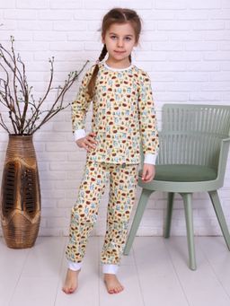 ПЖ6 Пижама детская с брюками на манжетах (ассорти)