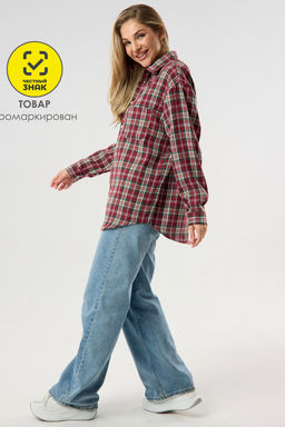 Рубашка женская в клетку