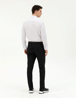 Siyah Slim Fit Kuma_ Pantolon