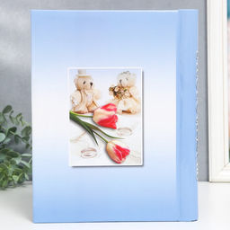 Фотоальбом магнитный на 20 листов Цветы, МИКС