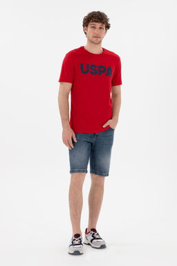 Erkek Regular Fit Bisiklet Yaka K_rm_z_ Basic Ti__rt Sepette S_rpriz _ndirim - U.s. polo assn фото 4