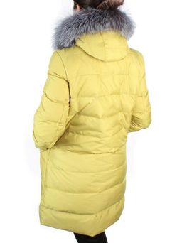 91577 YELLOW Пальто зимнее женское (200 гр. холлофайбера) - Fashion фото 5