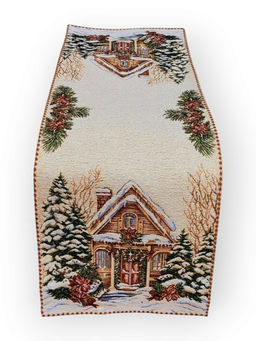 Салфетка декоративная Новогодний домик