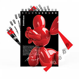 Цена за 4 шт. Блокнот на спирали ErichKrause Balloon Dog, А6, 80 листов, клетка_MIX-PACK