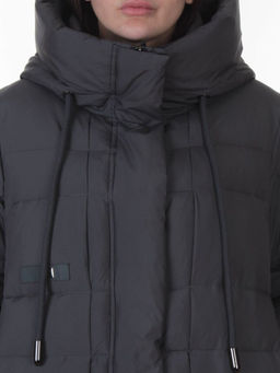 8818 DK. GRAY Пальто зимнее женское (200 гр. холлофайбер)