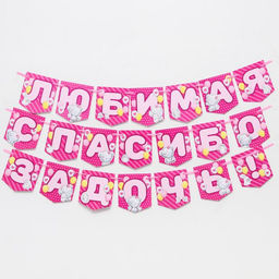 Цена за 2 шт. Гирлянда на ленте «Любимая, спасибо за дочь», длина 1.5 м, Me to you