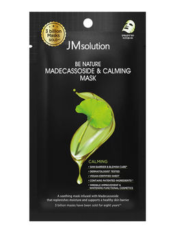 Jmsolution Маска тканевая успокаивающая с экстрактом центеллы / Be Nature Madecassoside & Calming Mask, 24 мл