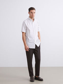 Regular Fit ?izgili Erkek G?mlek