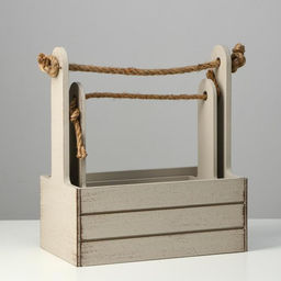 Набор кашпо деревянных 2 в 1 (25.51530; 201223) Прованс, светло-серый - Дарим красиво фото 3