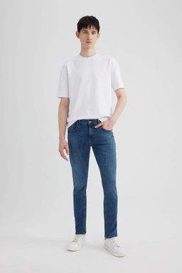 Джинсовые брюки скинни Carlo очень узкого кроя с нормальной талией и очень узкими штанинами - Defacto фото 3