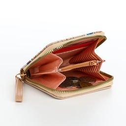 Кошелёк на молнии «Мишки», бежевый