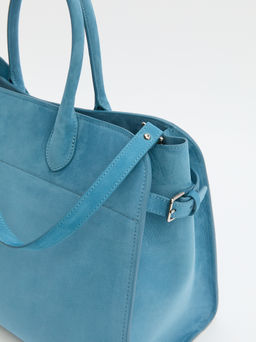 Женский тоут CALZETTI ASHLEY MAXI Артикул 4250308, серо-голубой  фото 4