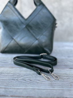 Женская сумка из эко кожи 0025 Темно-Зеленый - Sergio valentini фото 6