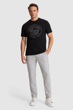 Erkek Siyah Regular Fit Bisiklet YakaTi__rt