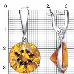 СЕРЬГИ 34815004Пл5 - Красная пресня фото 2