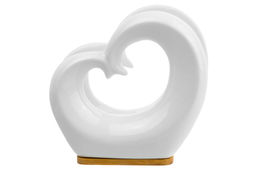 Салфетница 11*6*10,5 см "Сердце" на дерев. подставке