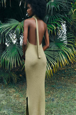 METALLIC THREAD KNIT DRESS - Zara фото 4