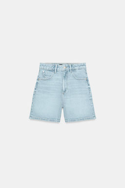 SHORTS Z1975 MOM FIT / Azul claro - Zara фото 6