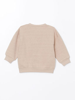 Bisiklet Yaka Bask?l? Erkek Bebek Sweatshirt ve E?ofman Alt 2li - Waikiki фото 3