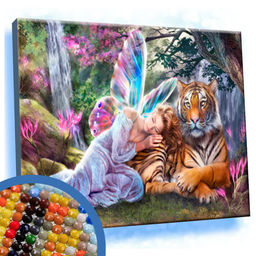 Алмазная мозаика на подрамнике 40x50 Сказочный лес / YSG5833 /уп 30/полное заполнение