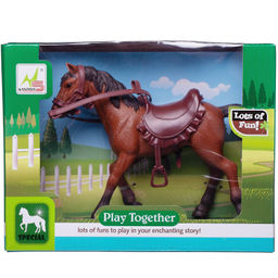 Лошадка, цвет коричневый. - Junfa toys фото 4