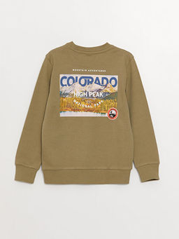 Bisiklet Yaka Bask?l? Uzun Kollu Erkek ?ocuk Ti??rt - Waikiki фото 2