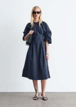 Vestido midi escultural con cordones de ajuste - H&m фото 4