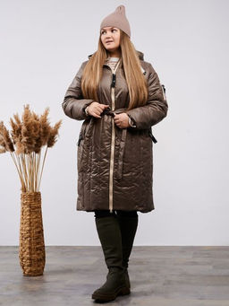 Пальто демисезонное Аврора кофе - Yollochka фото 2