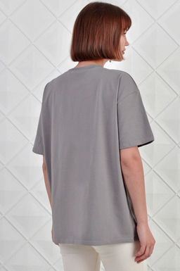 Арт. 3730 Футболка женская 42-52 (6 шт) Цвет:серый - Калинка фото 9