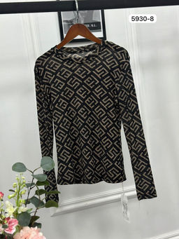 Лонгслив #КТ5930-8, чёрный,бежевый - Dommod фото 12