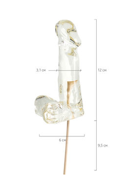 Леденец Sosuчki, Пенис Pina colada, прозрачный 173гр.