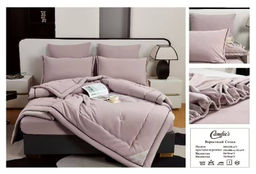 Одеяло Candies Бархатный Сатин с простынёй и наволочками на резинке ODCANBN013 Евро