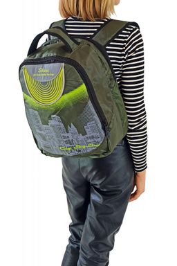 2195 Рюкзак Сити арт345 хаки